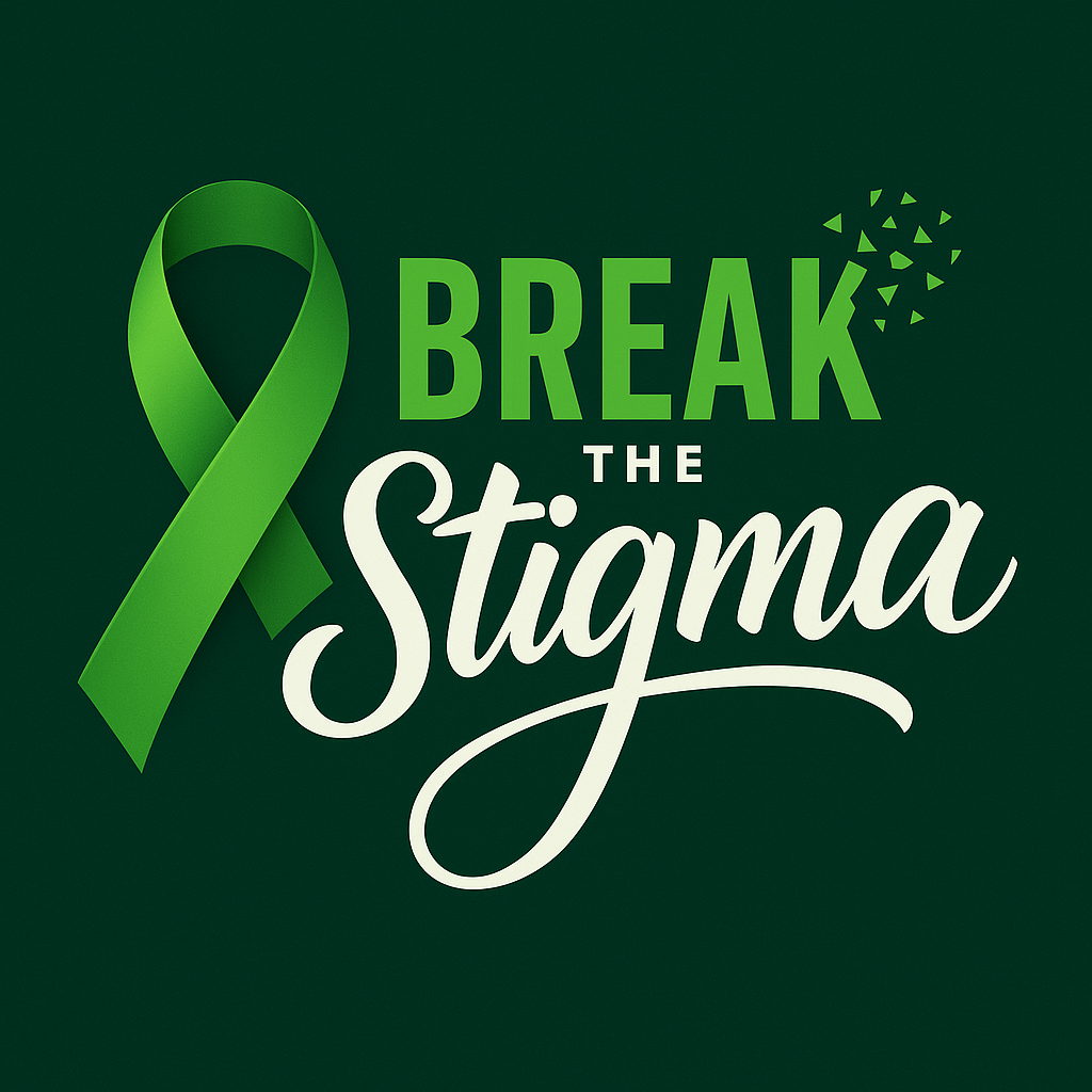 Mental health resources and support network illustration